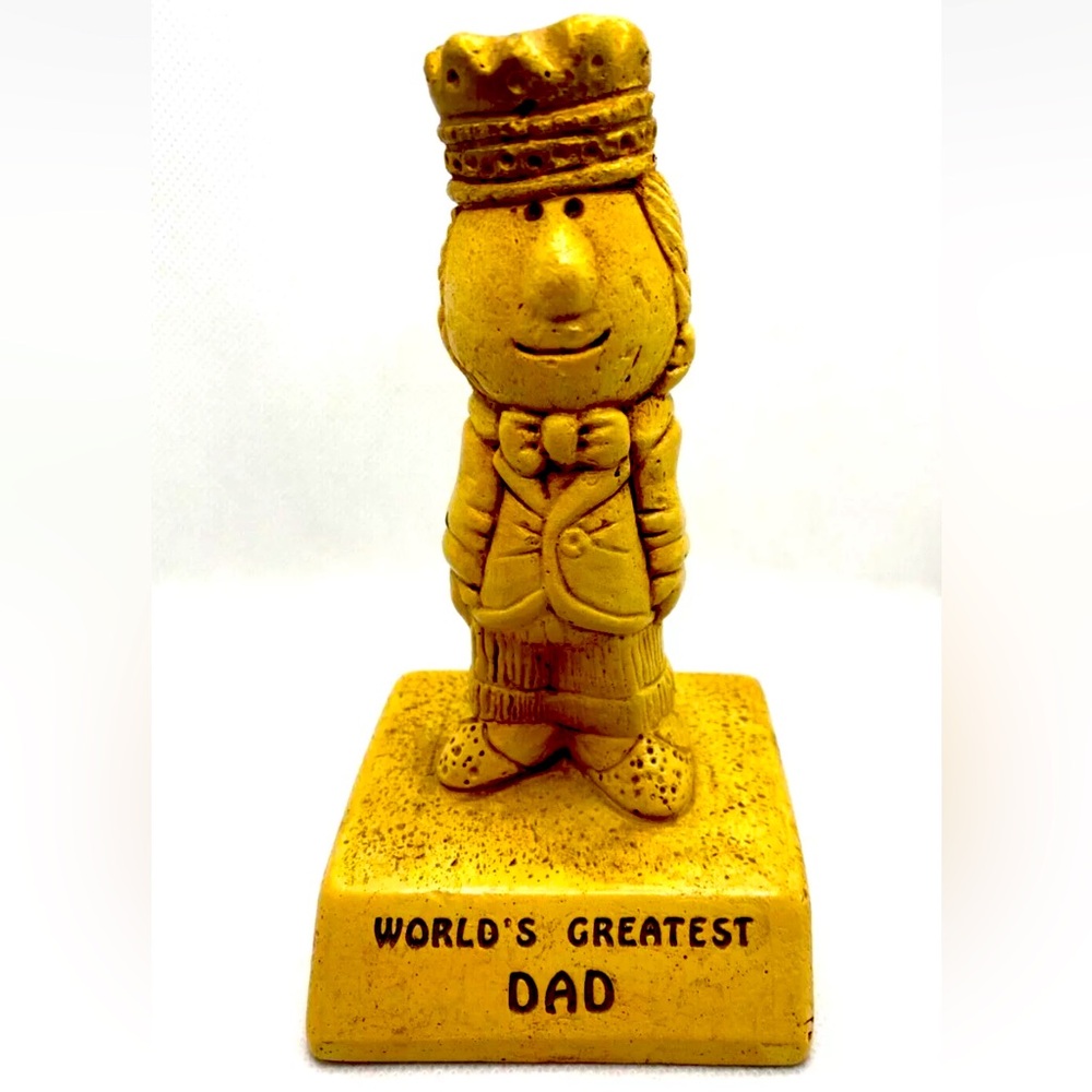 Vintage 1970 Paula Figurine Statue World's Greatest Dad